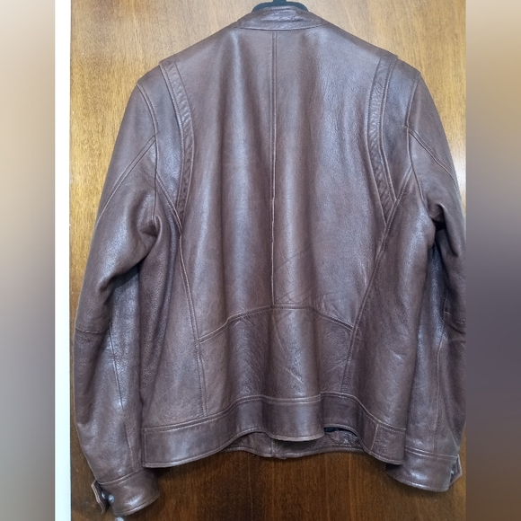 Men's leather jacket size L - Picture 2 of 4